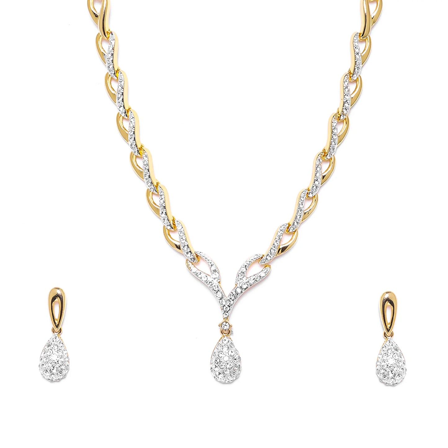 Gold & Silver Plated Necklace Set for Women