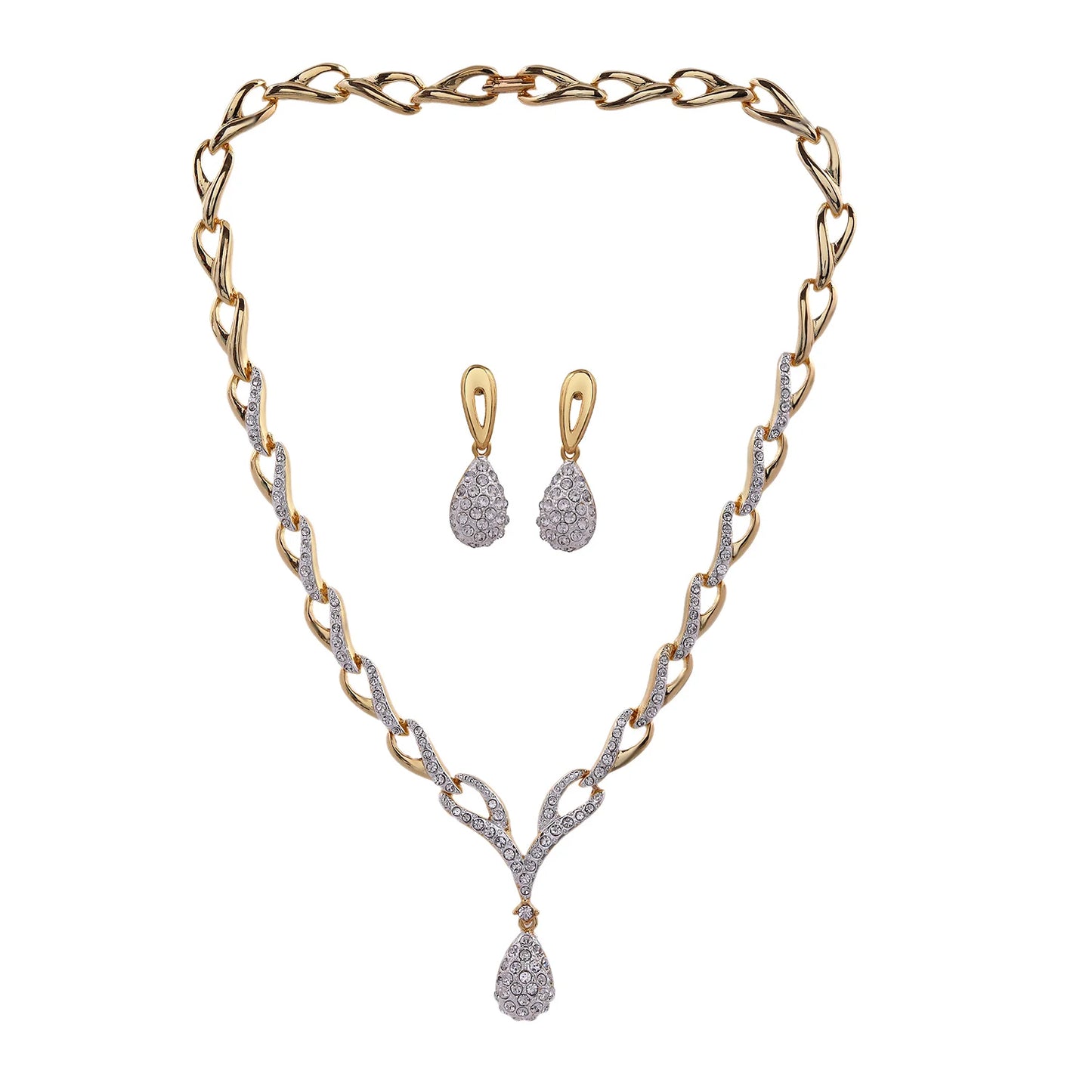 Gold & Silver Plated Necklace Set for Women