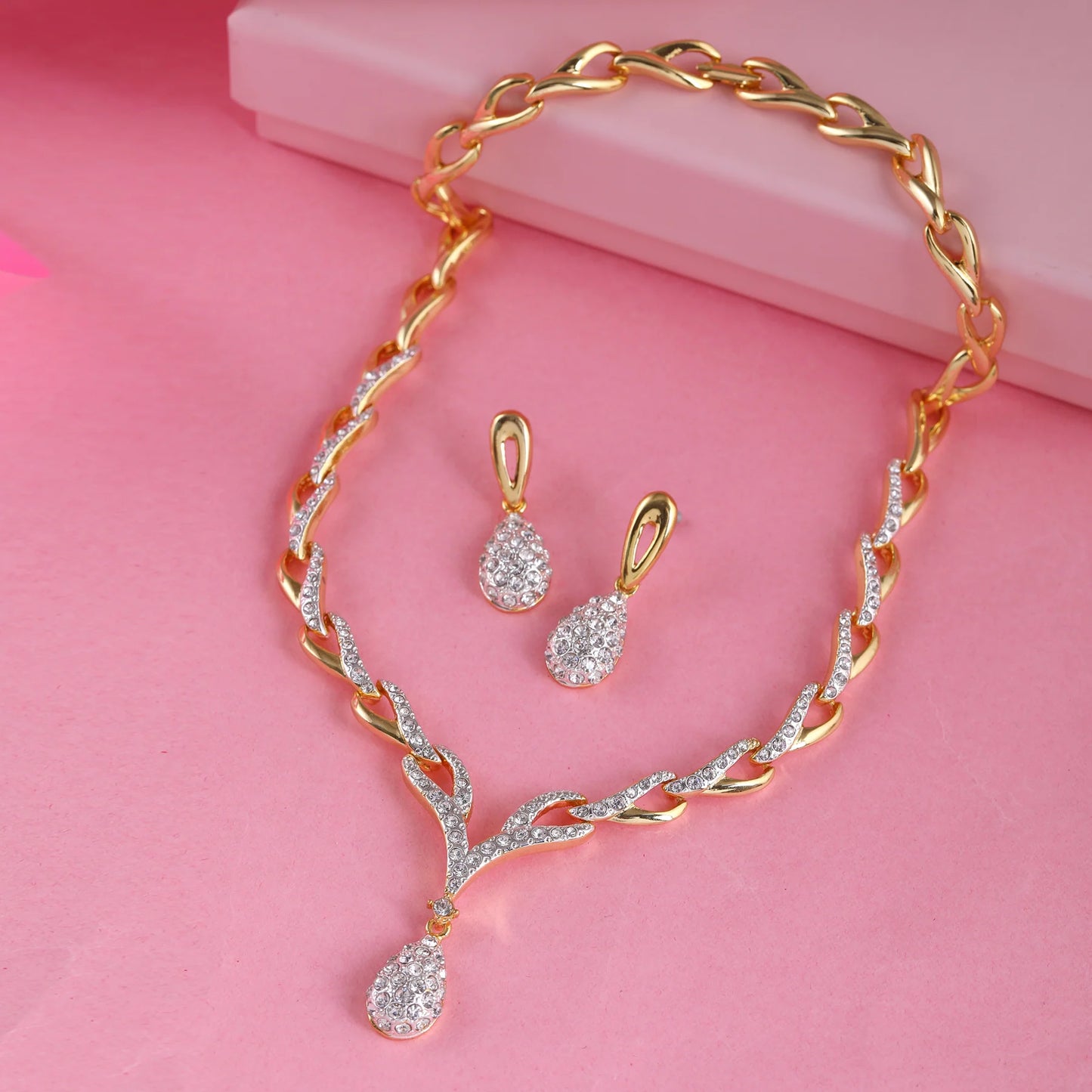 Gold & Silver Plated Necklace Set for Women